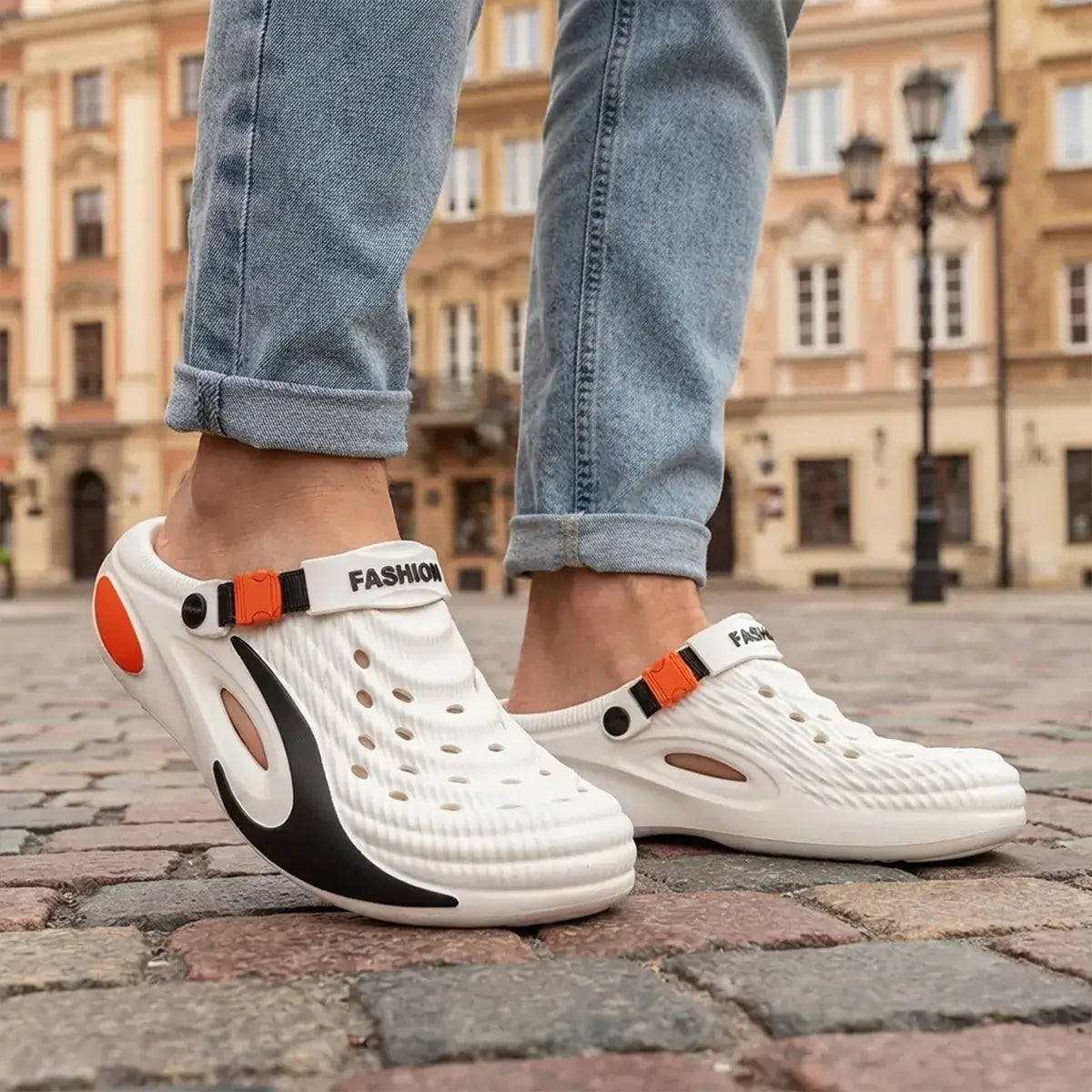 👟 Posebna ponudba s 50 % popustom 🌬️ Večnamenski moški sandali (odebeljen podplat iz EVA): Nedrseči, ultra lahki, zračni – popolna izbira za na plažo, šport in vsakodnevno nošenje 🏃‍♂️