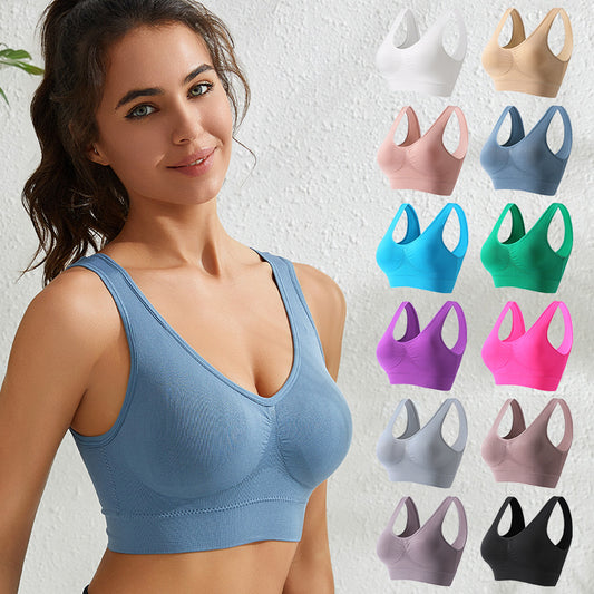【4 sztuki】【S-5XL】Seksowny biustonosz push-up, bez fiszbin, w dużych rozmiarach