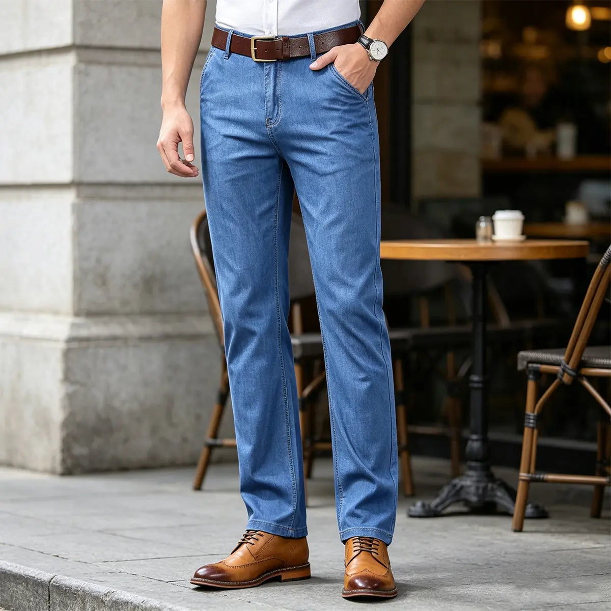 👖👖2026 Enostavne, casual in univerzalne moške kavbojke velikih številk👍