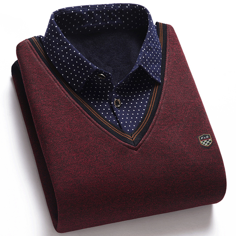 👔 [M-4XL] Nowa męska aksamitna koszula dzianinowa na jesień/zimę