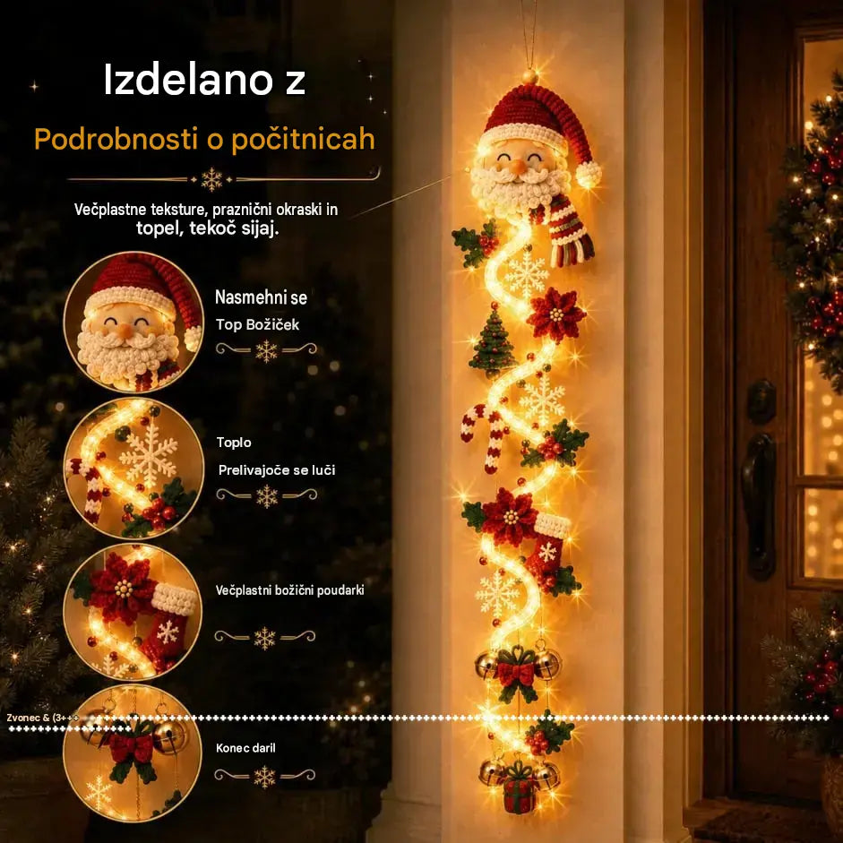 🎄🎃Zadnji dan! 🎅Izkoristite 50-odstotni popust na svetleče božične okraske za vrata!