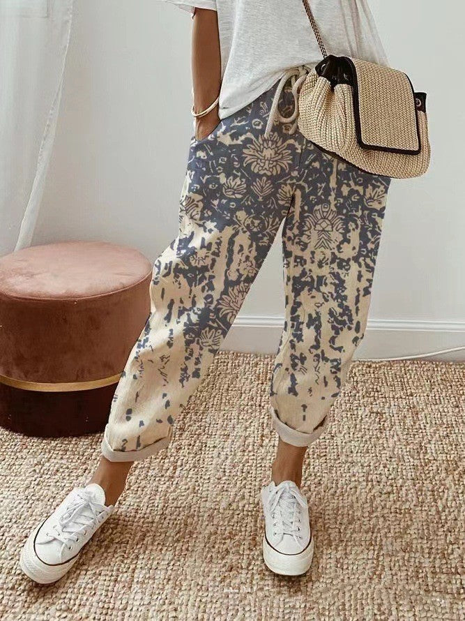 😍💕Zadnji dan promocije - 50% popust💕Ženske ležerne hlače iz bombaža in lana