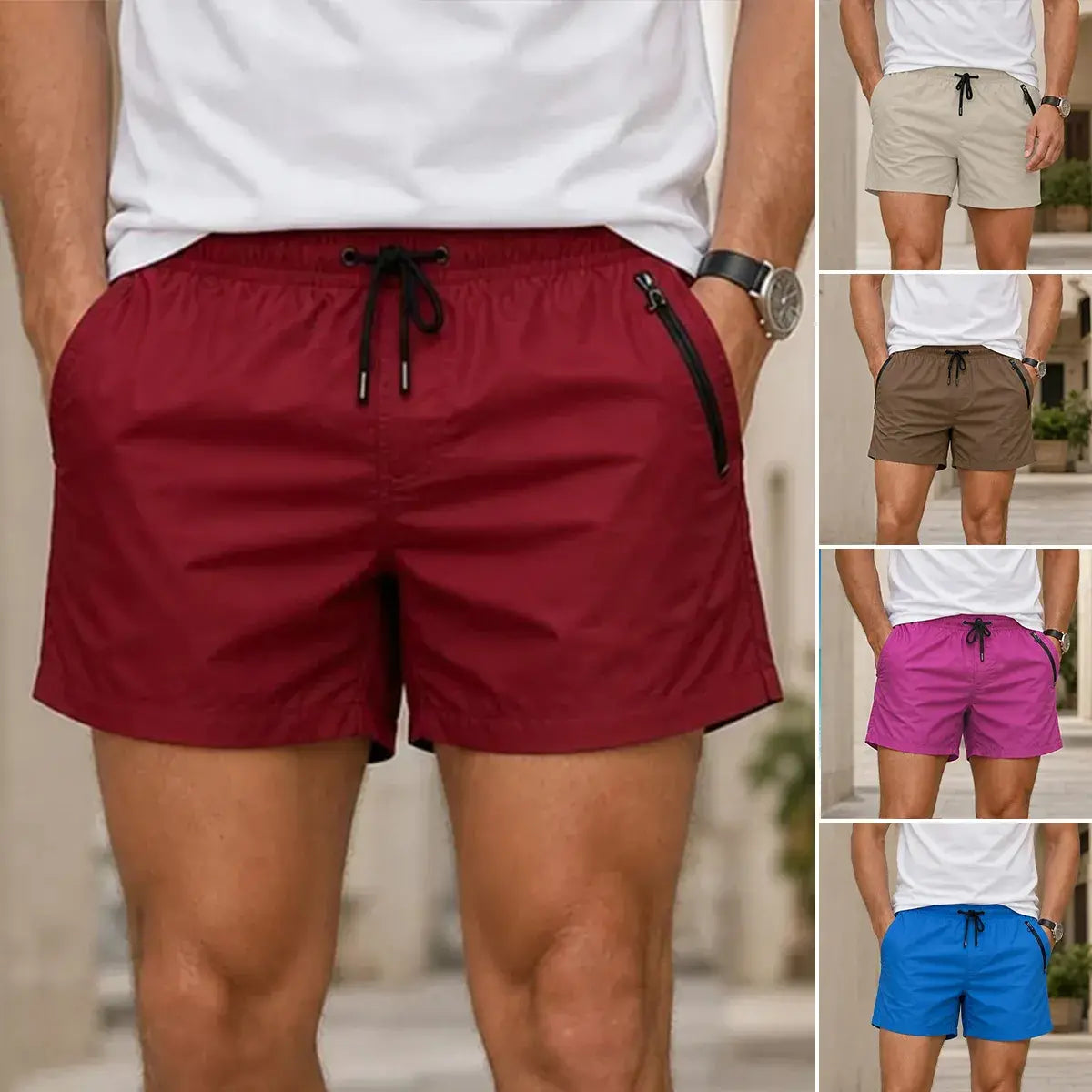 🌴【S-3XL】 Moške kratke hlače za prosti čas, zračne in udobne, modne in vsestranske, poletno osvežujoče