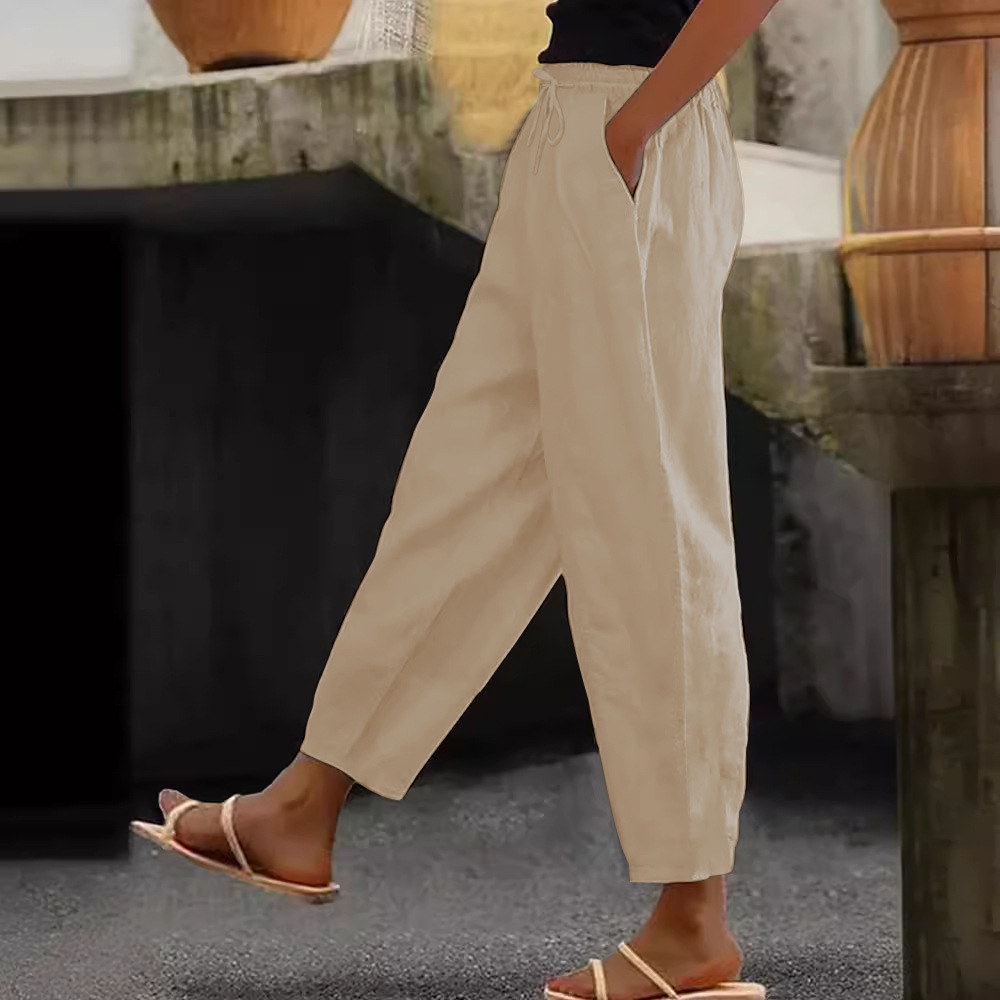😍💕Zadnji dan promocije - 50% popust💕Ženske ležerne hlače iz bombaža in lana