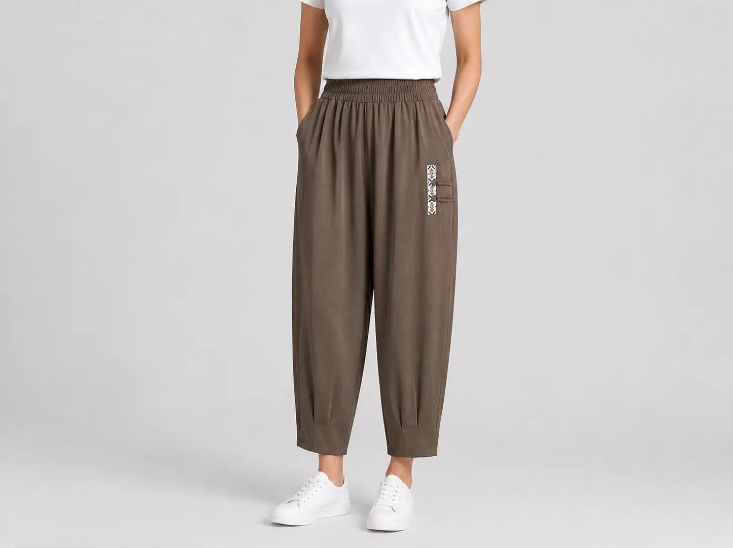 🔥✨【M-4XL】👖Nove poletne tanke bombažne lanene hlače z devetimi robovi