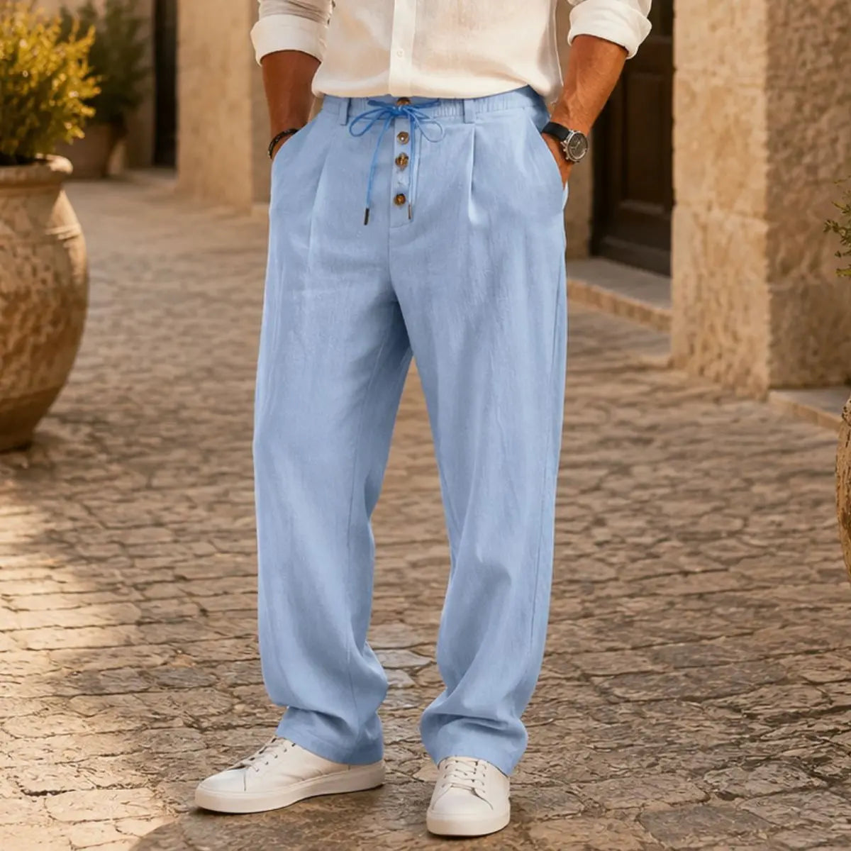 👖👖¡Oferta por tiempo limitado! Pantalones caseros de hombre de alta calidad. Corte entallado y recto, transpirables y cómodos.