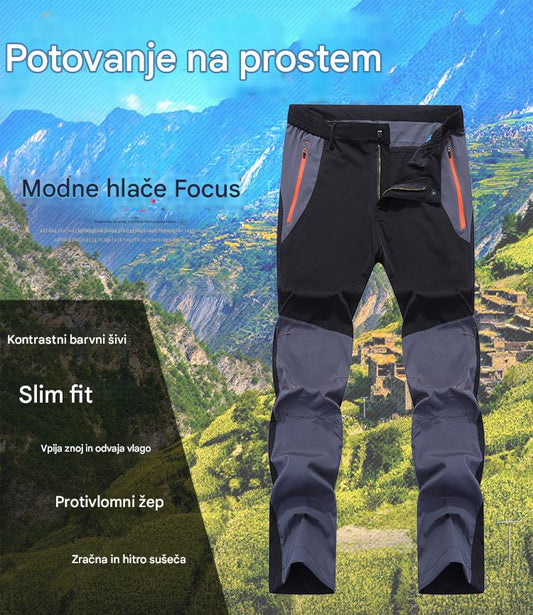 【L-5XL】Hitro sušeče, zračne, vodoodporne dežne hlače za prosti čas