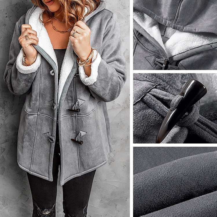 🥼🔥 2025 Modna i ciepła damska kurtka z zamszu, z ociepleniem z wełny, S-5XL, kurtka zimowa/na co dzień