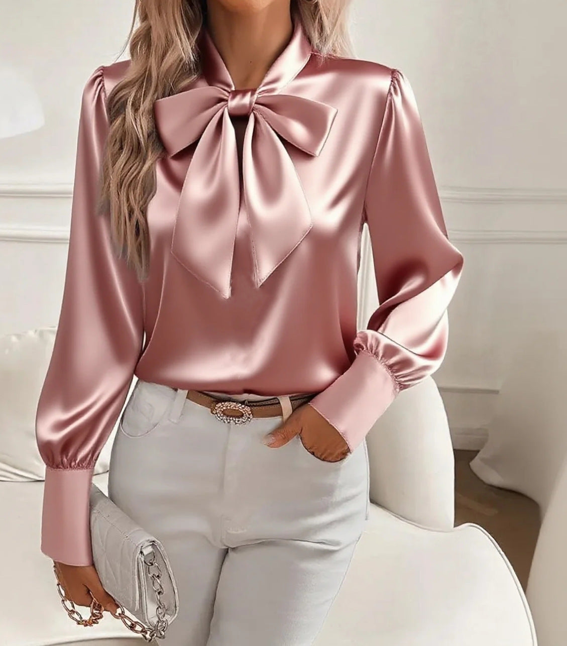 🔥✨Moderna ženska svilena srajca, eleganten kroj, mehka tkanina, moderen kroj, je popolna izbira za vsak dan!