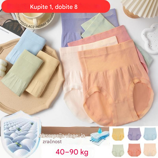🔥【Kupite 4, dobite 4 gratis】🔥 Zadnji dan – 50 % popusta – Antibakterijske hlačke za oblikovanje trebuha z visokim pasom