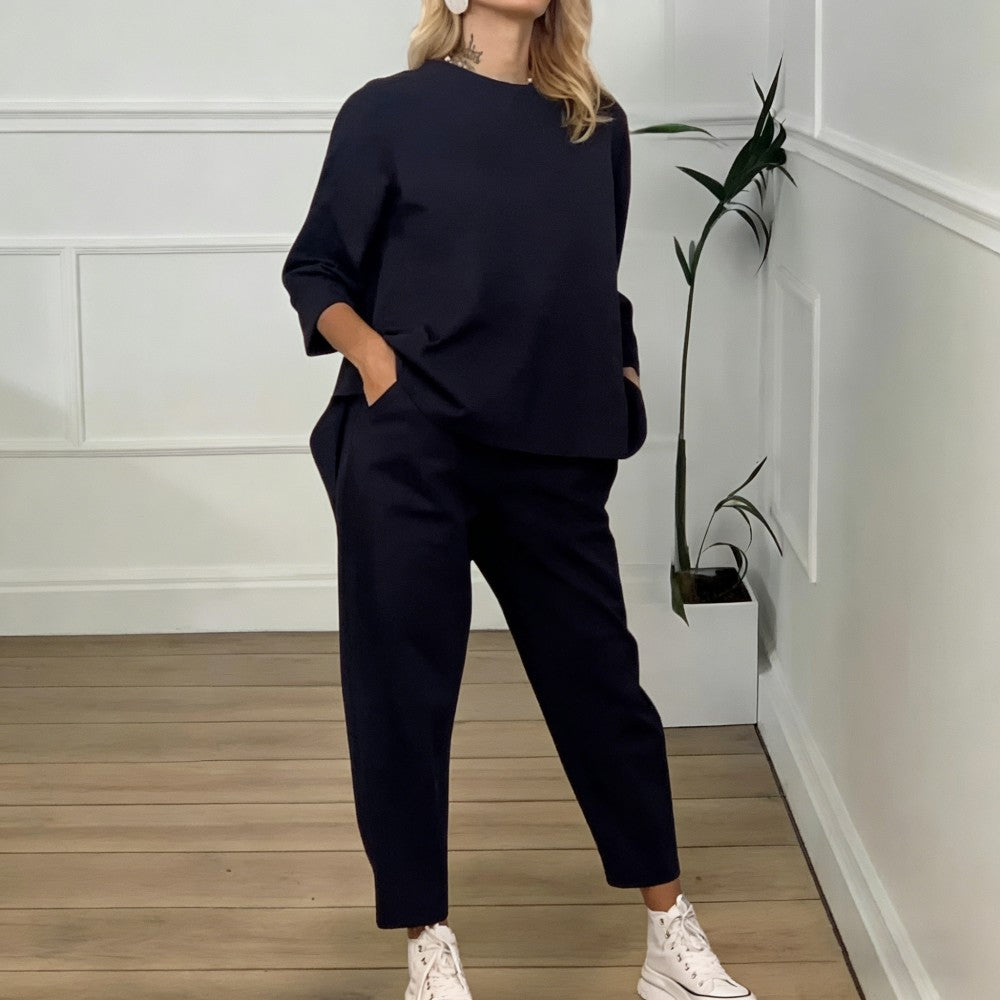 🍁【Kup jeden, a drugi dostaniesz gratis】🍂 Elegancki, dwuczęściowy komplet sportowy z długim rękawem, swobodny, stylowy i wygodny, idealny do codziennego noszenia na świeżym powietrzu.