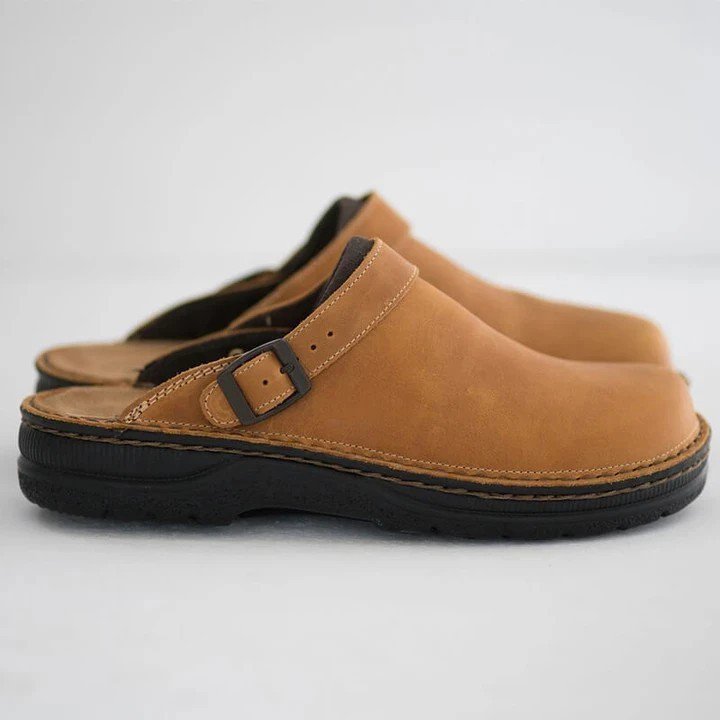 🚩😎 [38–48] 【Bestsellery premium】Wysokiej jakości, wygodne i lekkie skórzane kapcie męskie