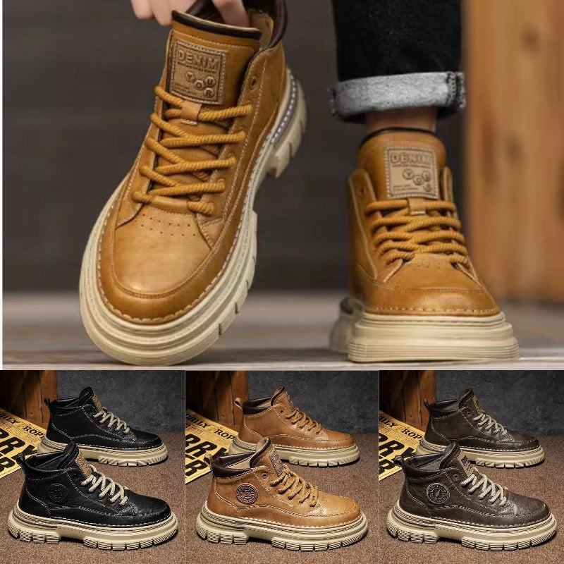 🍁⛄【39-44】✨Nove retro muške Martin čizme s visokim potpeticama za jesen i zimu, u retro britanskom stilu
