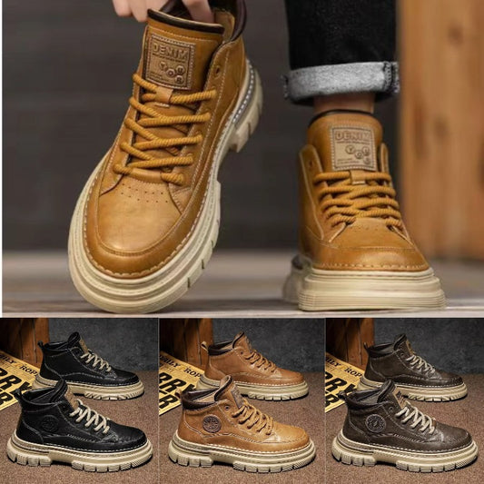 🍁⛄【39-44】✨Nove retro muške Martin čizme s visokim potpeticama za jesen i zimu, u retro britanskom stilu