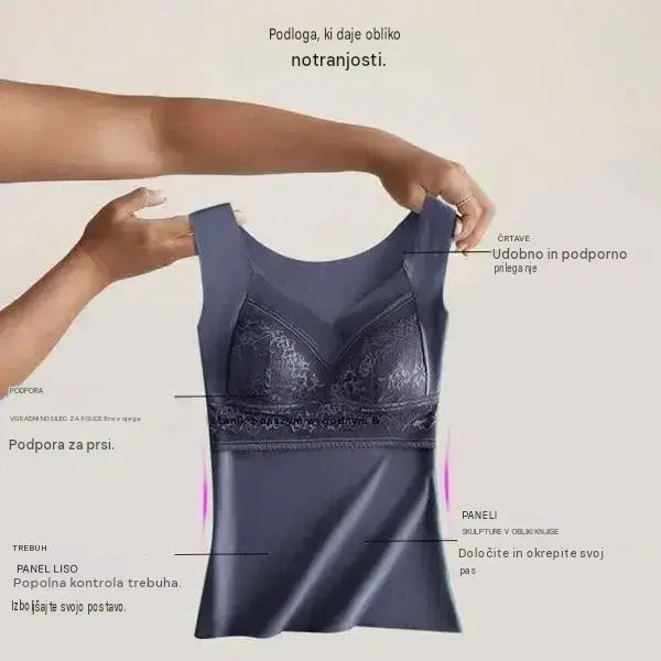 🔥Kupi 1, drugega dobiš brezplačno❤️【L-4XL】Čipkast nedrček s tankimi naramnicami in čudovitim dizajnom na hrbtu; učinkovito privzdigne in stisne prsi ter preprečuje njihovo povešanje ✅【Priporočajo zdravniki】