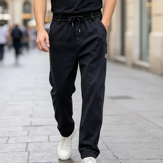 👖【M-6XL】Męskie luźne jeansy – elastyczne, wygodne, odporne na zabrudzenia i odpowiednie do pracy