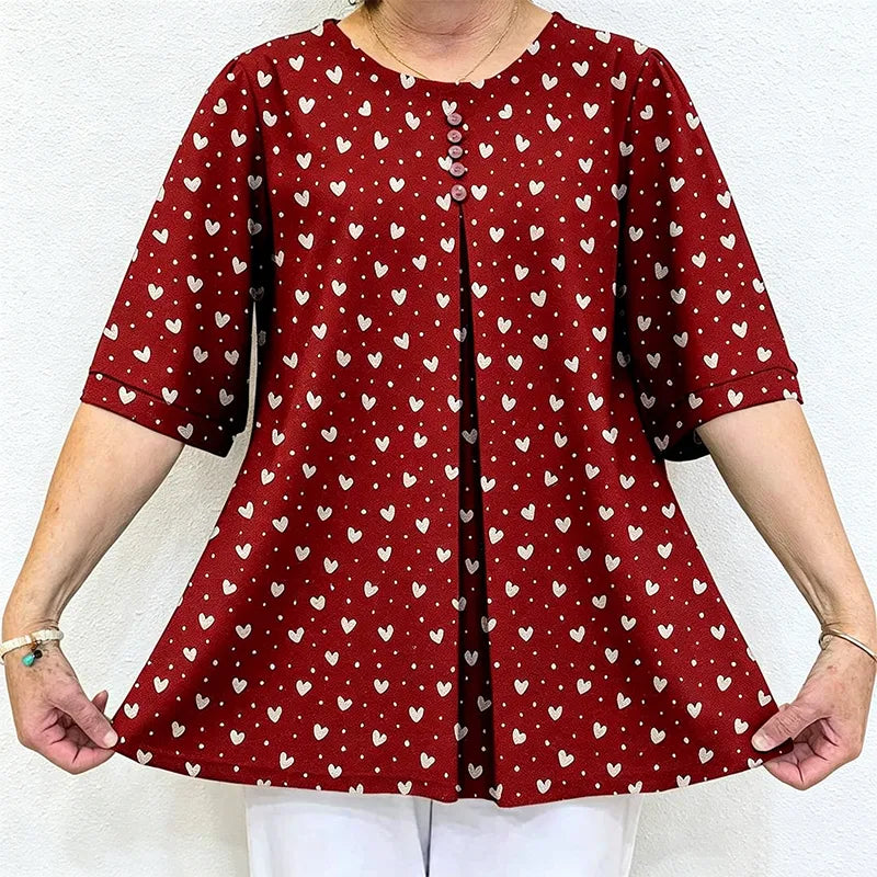 👚Poletna bombažna majica s potiskom