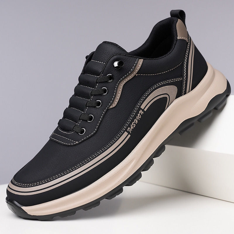 🔥Bestseller 【Rabat 50%】👟【39-45】Wodoodporne i odporne na plamy skórzane trampki z miękką i wygodną podeszwą.