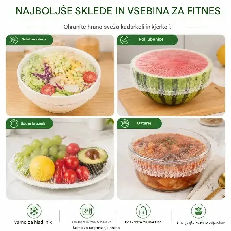 🔥【Posebna ponudba zadnjega dne: 50 % popust】✨500 vrečk za večkratno uporabo in fleksibilnih plastičnih ovojnic, varnih za živila
