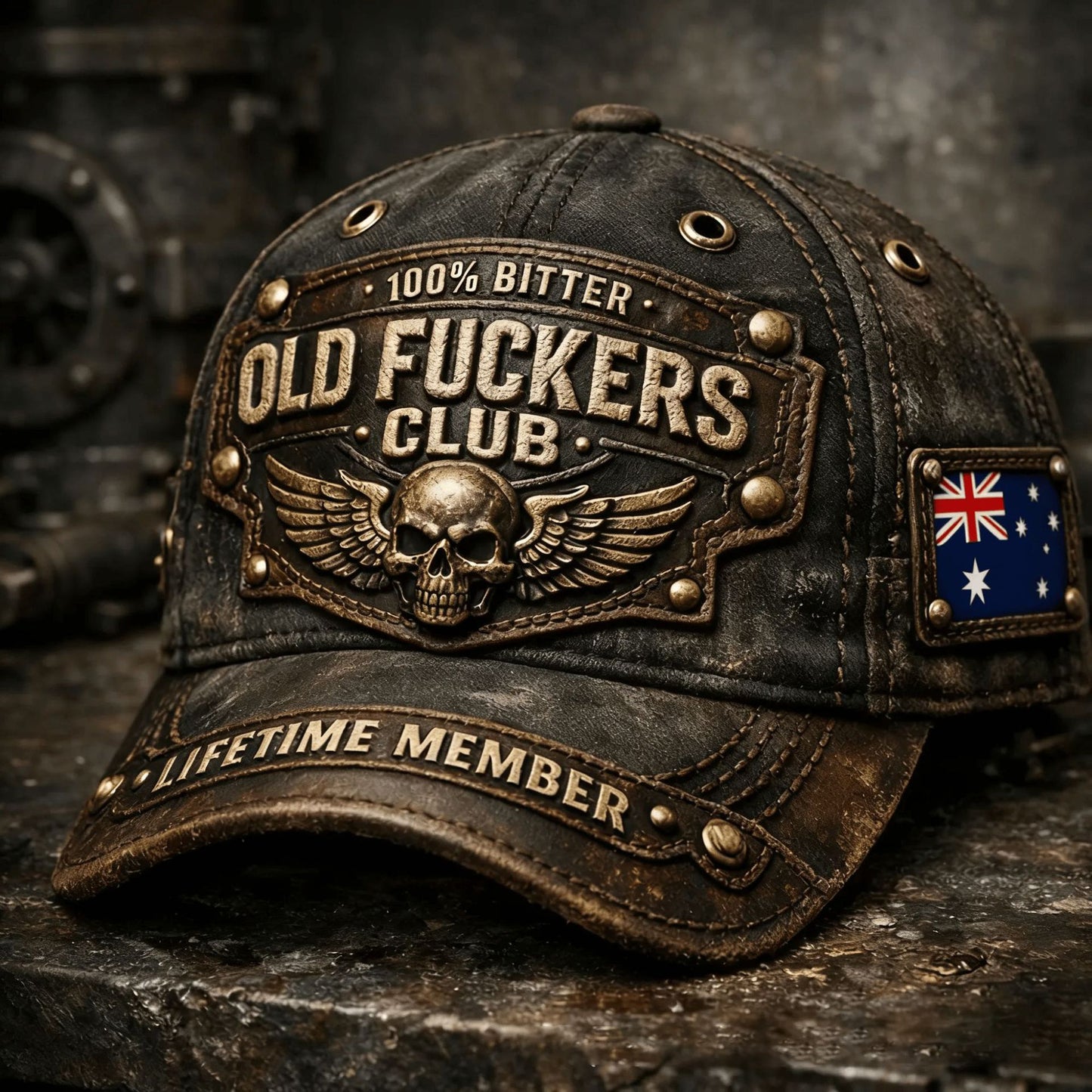 💥Druga rzecz za połowę ceny 🧢 Klub Starych Chłopów – Retro czapka