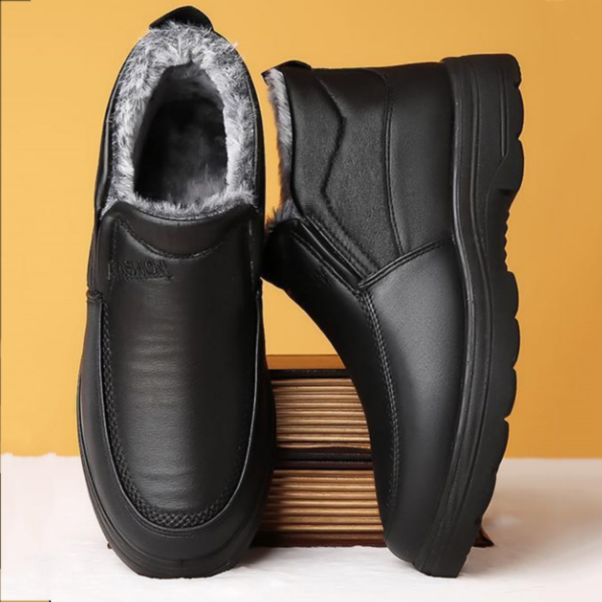 🧑👞【38-48】Novi moški zimski snežni škornji, nedrseči, odebeljeni in žametni za toploto