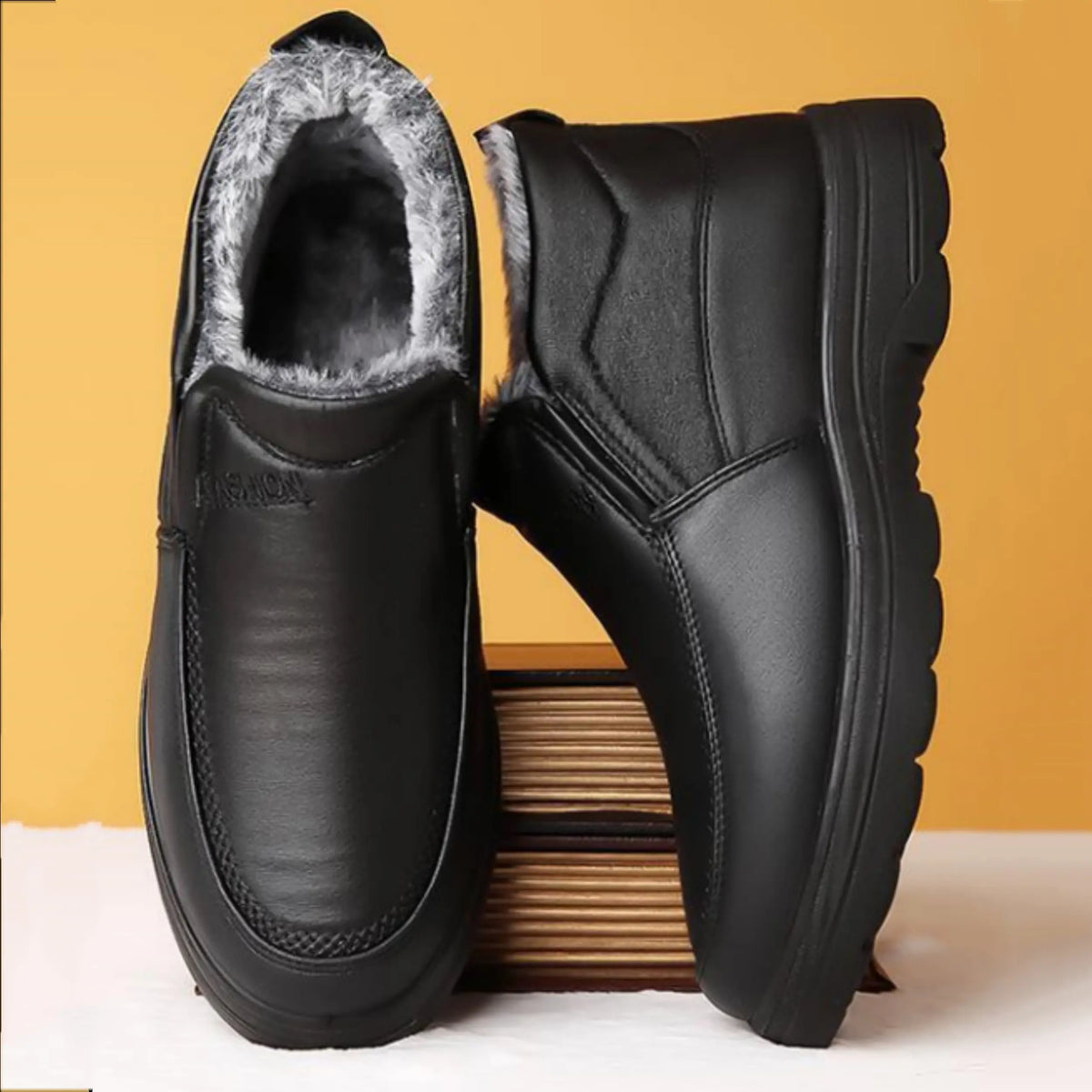 🧑👞【38-48】Novi moški zimski snežni škornji, nedrseči, odebeljeni in žametni za toploto