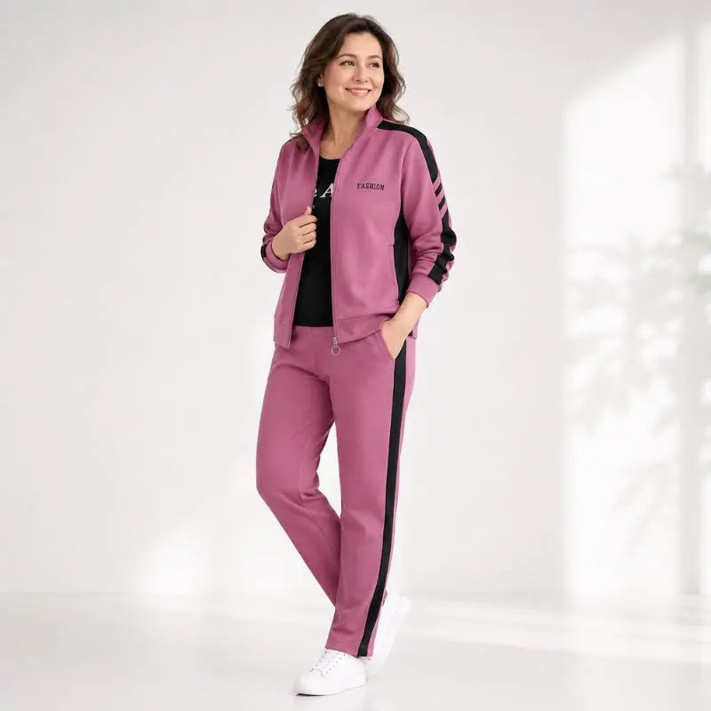 🔥【Έκπτωση 50%】🔥【M-5XL】【Μπουφάν + Παντελόνι】😍 Νέο σετ αθλητικών ρούχων casual για το φθινόπωρο (σε μεγάλα μεγέθη)