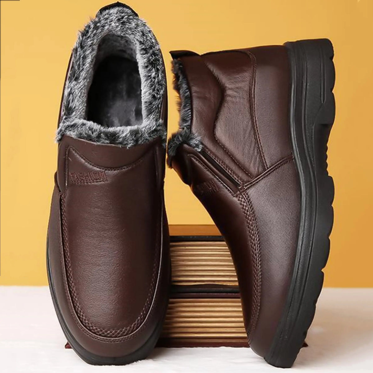 🧑👞【38-48】Novi moški zimski snežni škornji, nedrseči, odebeljeni in žametni za toploto