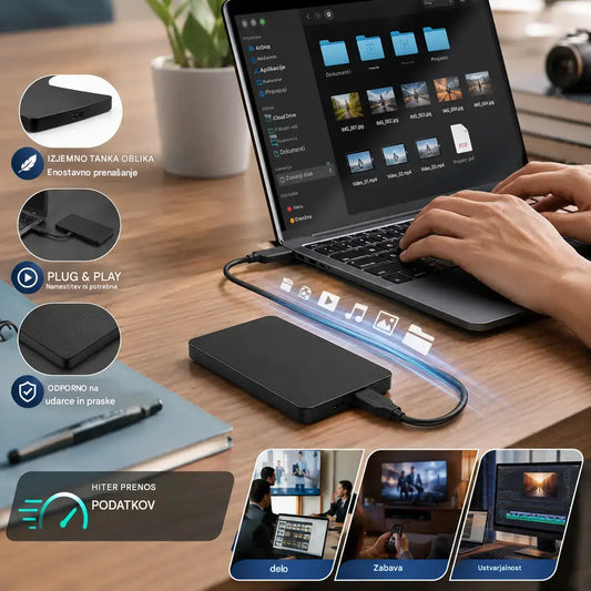 Trdi disk z veliko zmogljivostjo 20 TB – obilo prostora za datoteke in podatke