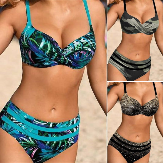 👙👙 【S-5XL】 2026 nowy strój kąpielowy z nadrukiem seksowne bikini