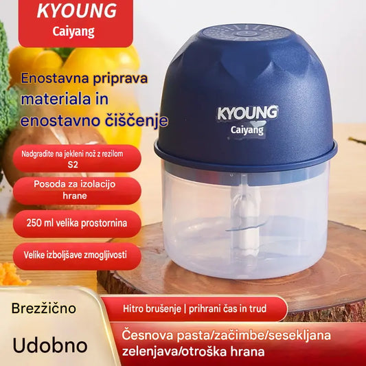 Brezžični učinkovit električni mini sekljalnik hrane