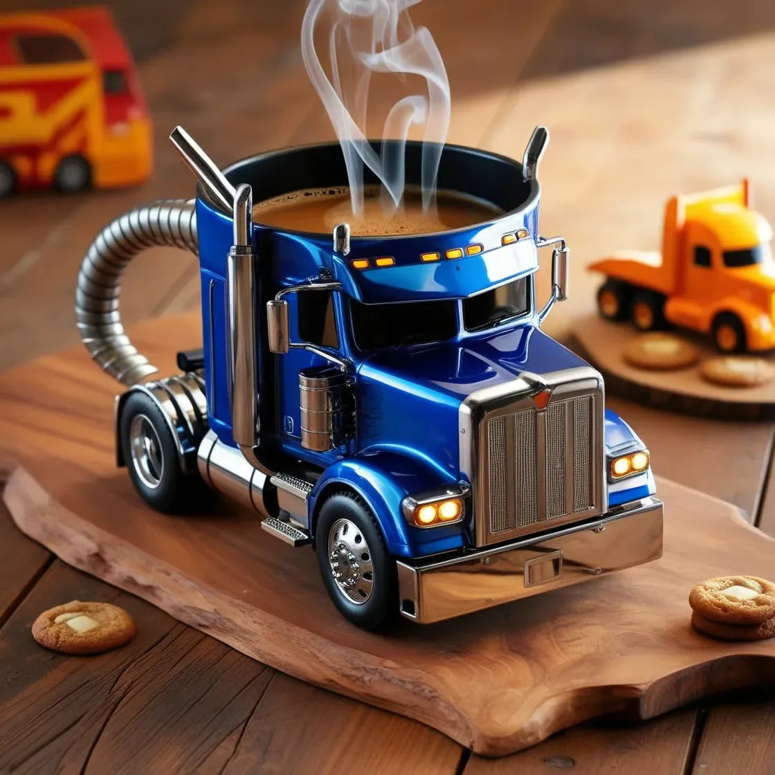 🚛 Ceașcă de cafea lucrată manual, în formă de camion