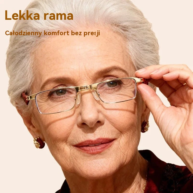 🔥Skladane okulary do czytania z filtrem światła niebieskiego i etui