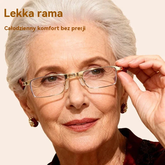 🔥Skladane okulary do czytania z filtrem światła niebieskiego i etui