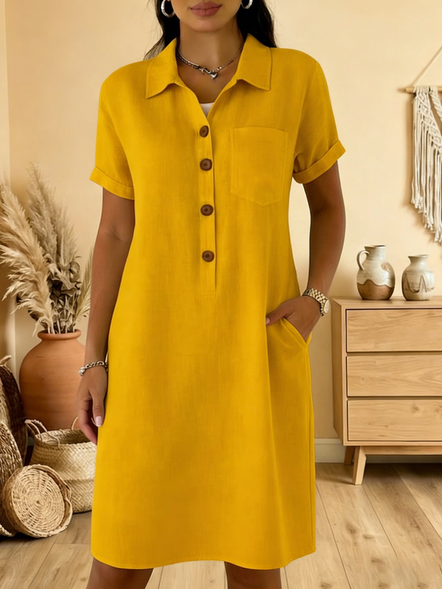 ⏳ ¡Oferta por tiempo limitado! ⏰【S-3XL】Vestido casual de verano cómodo, corte estilizado, moderno y versátil.