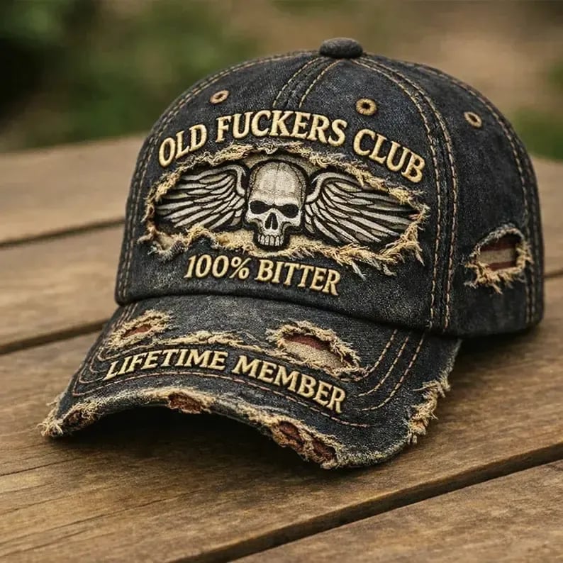 💥Druga rzecz za połowę ceny 🧢 Klub Starych Chłopów – Retro czapka