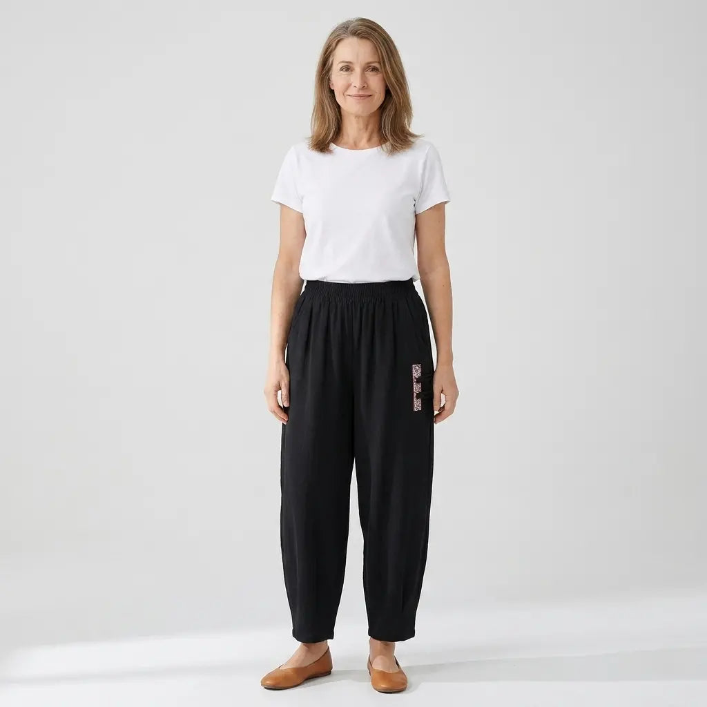 🔥✨【M-4XL】👖Nove poletne tanke bombažne lanene hlače z devetimi robovi