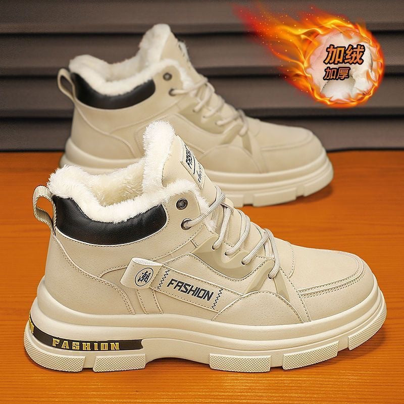 🔥🔥👞【39－44】Νέες ανδρικές χειμωνιάτικες, ζεστές, χοντρές βελούδινες μπότες Martin του 2025